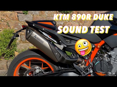 Akrapovic slip-on for the Ktm 890R Duke, how does it sound?