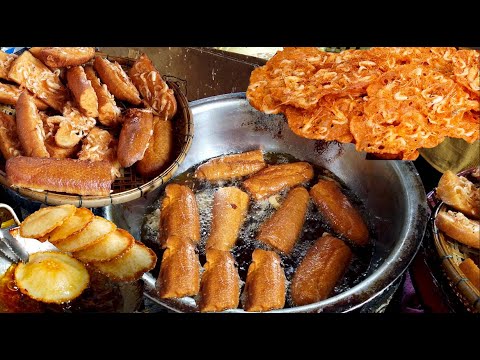 Amazing Skills  -  3 Kinds Of Deep Fried Snacks For Sales At Takhmao Old Market