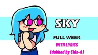 Sky FNF Full Week With Lyrics (Dubbed by Chis-A)