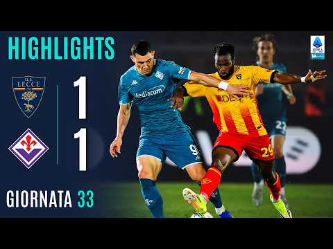 Video highlights della Lecce vs Fiorentina (1 a 1) - Giornata 33 - Fantacalcio e fantamedie
