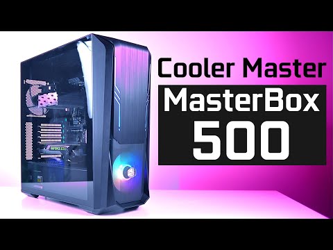 COOLER MASTER PC Case Masterbox 500 Midi bokštas video