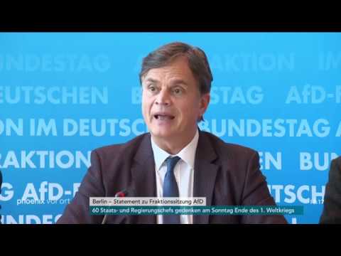 Statement von Bernd Baumann zur Fraktionssitzung der AfD am 06.11.18