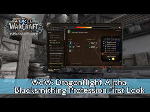 Dragonflight Alpha: First Look At Blacksmithing