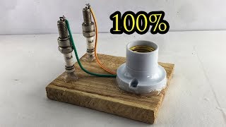 Wireless Free Energy Generator With Spark Plug 100% For Real New Technology 2019
