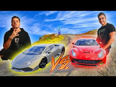Caio Araujo VS Greg Ferreira - Ferrari F12 Berlinetta VS Lamborghini Huracan - Racha na Montanha