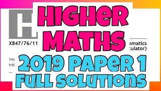 Higher 2019 Paper 1