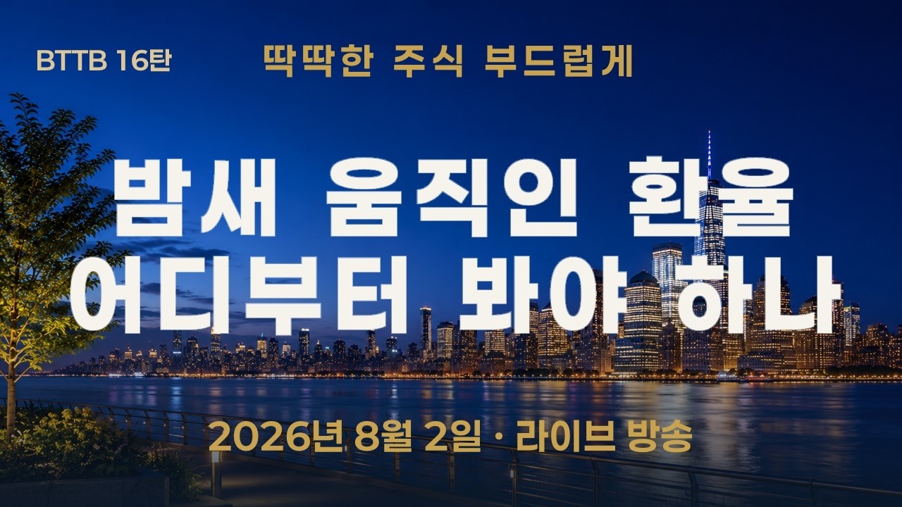 외환시장이 24시간 열렸다—밤새 움직인 환율, 어디부터 봐야 하나?｜외환시장 읽는 법 ① | BTTB 16탄