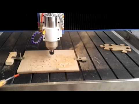 AccTek 1212 cnc router cut on wood test for Ivanov