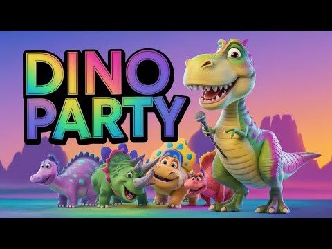 T-Rex tanzt: Lustige Dinosaurier Kinderlieder Deutsch in 4K | Tanz und Spaß für kleine Entdecker