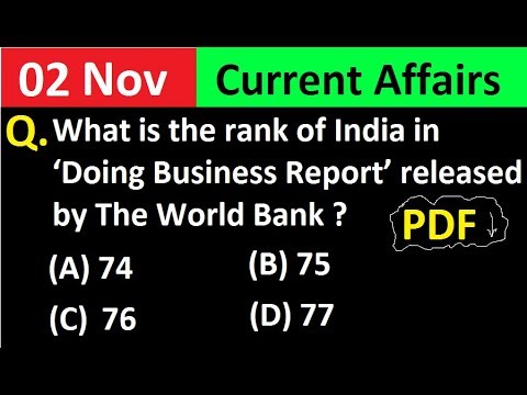 2 November 2018 Current Affairs in English | 2 Nov 2018 current affairs in English