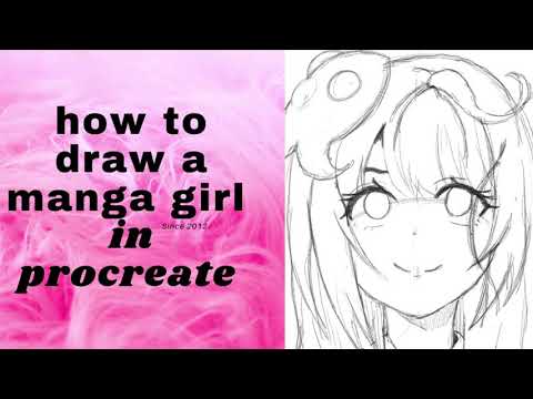 iPad[how to draw a manga girl in procreate ]