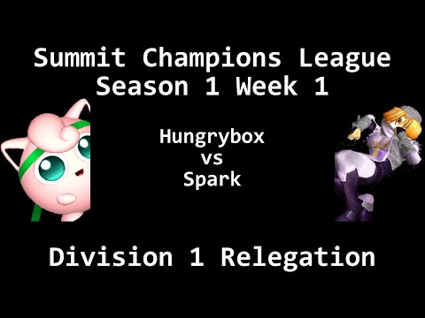 SCL1.1 - Hungrybox (Jigglypuff) vs Spark (Sheik) - Division 1 Relegation