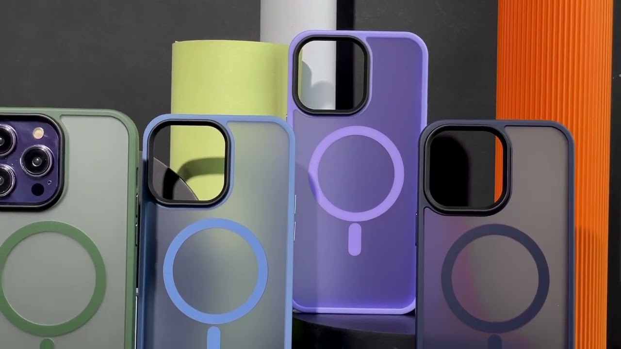 TPU+PC чехол Metal Buttons with MagSafe Colorful для Samsung Galaxy S24