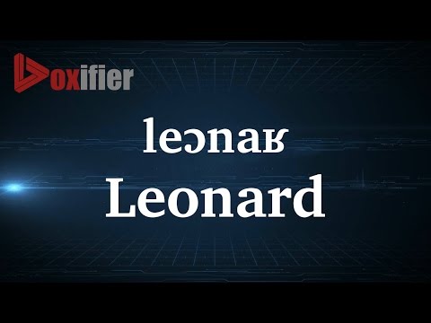 How to Pronunce Leonard in French - Voxifier.com