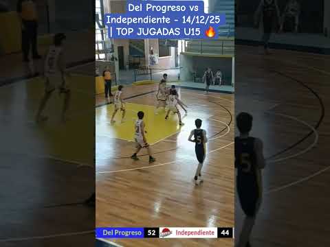 Del Progreso vs Independiente- 14/12/25 | TOP JUGADAS U15 🔥 #basketball #highlights
