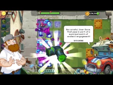 Plants vs Zombies 2 Epic Game with Modern Day 20