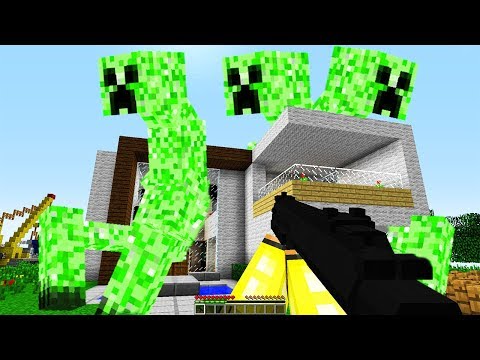 YENİ EVİME DEV MUTANT CREEPER SALDIRIYOR! 😱 - Minecraft