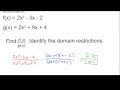 Video 3 Dividing with Function Notation Part 1 ...