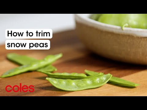 How to trim snow peas | Back to Basics | Coles