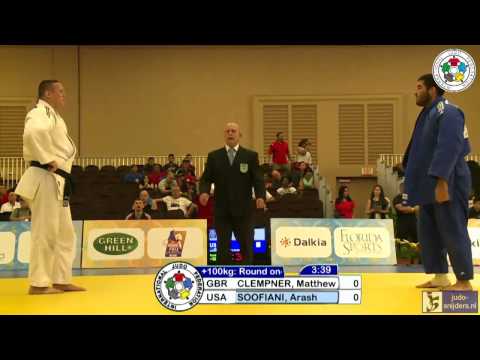 Judo 2013 Grand Prix Miami: Clempner (GBR) - Soofiani (USA) [+100kg]