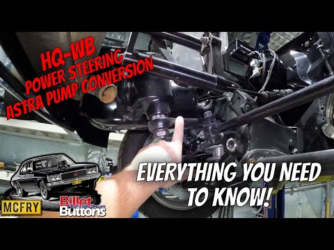 HQ-WB power steering info & Holden Astra TS power steering pump conversion tips!