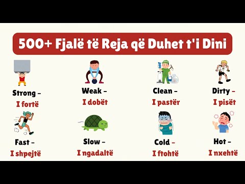 Fjalët më të Përdorura në Anglisht | Ndërto Anglishten Tënde me këto Fjalë Bazë