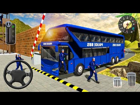 American Police Bus Mountain Driving Simulator - Android Gameplay