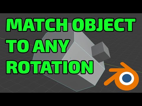 Align Object To Another Object's Rotation Orientation in Blender & Radial Array Around Any Rotation