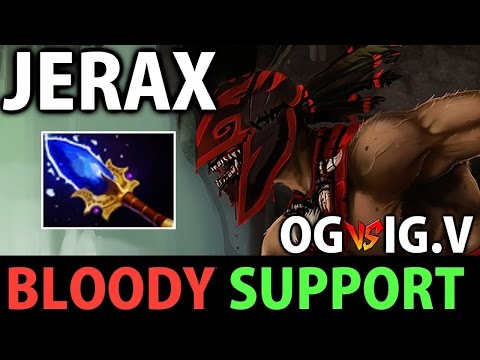 Jerax Dota2 [Bloodseeker] OG vs IG.V-  Bloodseeker SUPPORT with Scepter