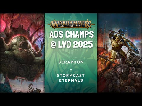 LVO 2025 AOS Champs | Seraphon vs Stormcast Eternals | DAY 2 GAME 1 | Age of Sigmar Battle Report