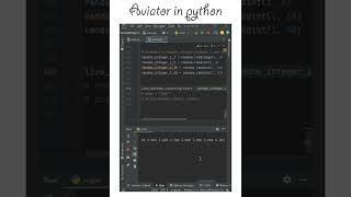 Simple aviator in Python