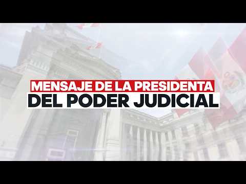 Presidenta del Poder Judicial pide al Congreso aprobar ley sobre cuarto tramo para personal 728