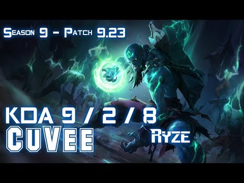 CuVee RYZE vs LUCIAN Top - Patch 9.23 KR Ranked