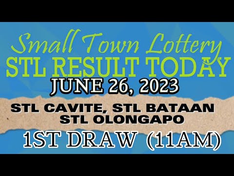 STL CAVITE, STL BATAAN & STL OLONGAPO 1ST DRAW 11AM RESULT JUNE 26, 2023 #stlcaviteresulttoday