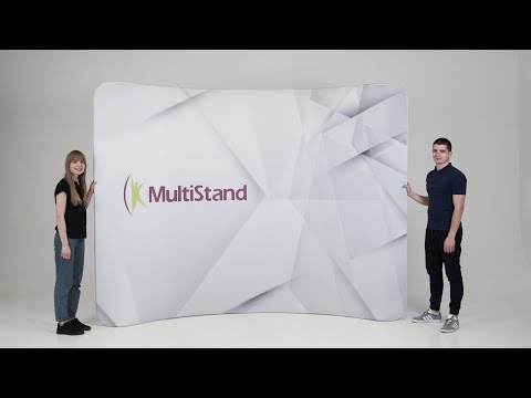 Pop-up стенд Stretch изогнутый 305х230 см