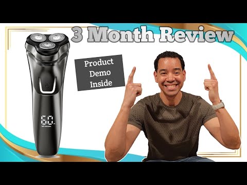 Electric Razor for Men: Wet/Dry Shave, Pop-Up Trimmer, IPX6 Waterproof Rechargeable Razor