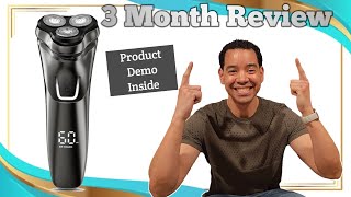Electric Razor for Men: Wet/Dry Shave, Pop-Up Trimmer, IPX6 Waterproof Rechargeable Razor