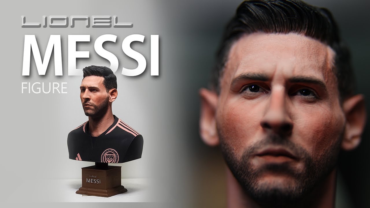 Making a 'Lionel Messi' bust figure