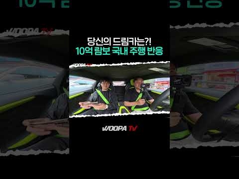 10억 람보르기니 레부엘토 국내 주행 ㅁㅊ반응! #lamborghini #revuelto #우파푸른하늘