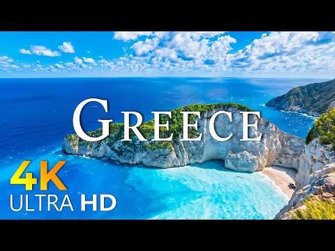 12 HOURS DRONE FILM: " GREECE in 4K " + Relaxation Film 4K ( beautiful places in the world 4k )