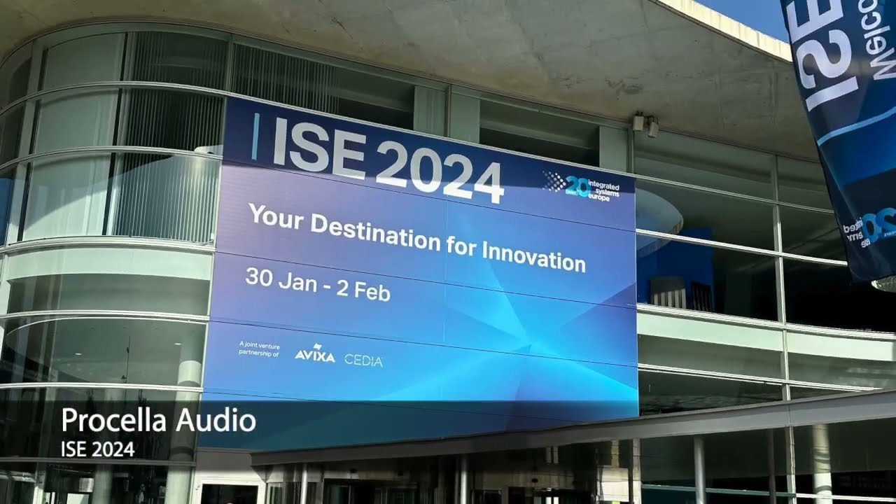 Procella Audio ISE 2024, Above Screen P628 for LED walls and fixed screens.
