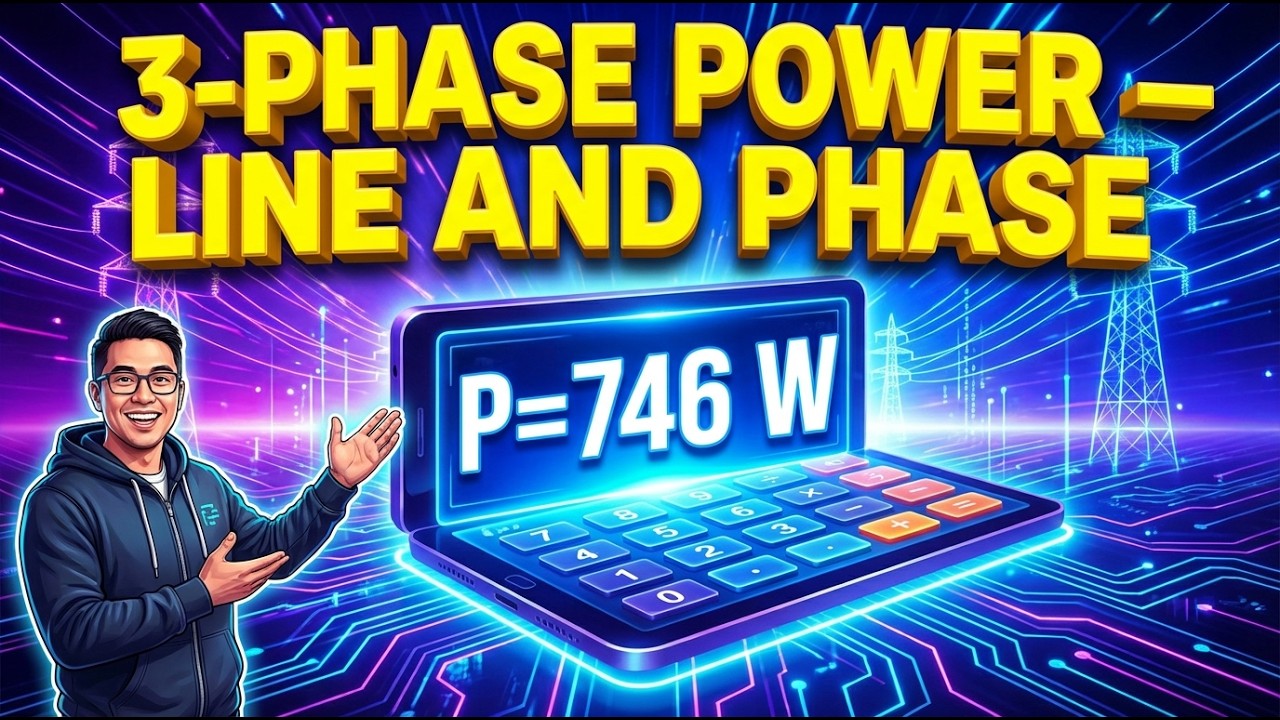 3-Phase Power Calculator — Line and Phase