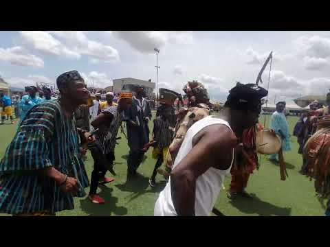 Adosa chief dancing at MAARIBOWU FESTIVAL 2023