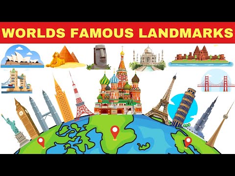 Worlds Famous Landmarks for Kids | Famous World Landmarks For Childrens | Wonders Of the world