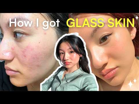 5 minute Korean glass skin routine using just 5 products for a quick and effective AM PM skincare routine
