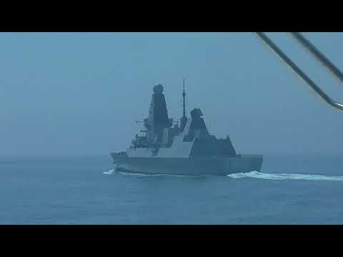 Interception of British destroyer HMS Defender by Russian Navy. Video published by Russian FSB