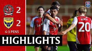 Highlights: Exeter City 2 Oxford United (4-3 Pens) Jersey Mike's Trophy
