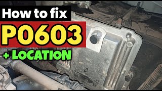 dtc p0603 quickly Fix
