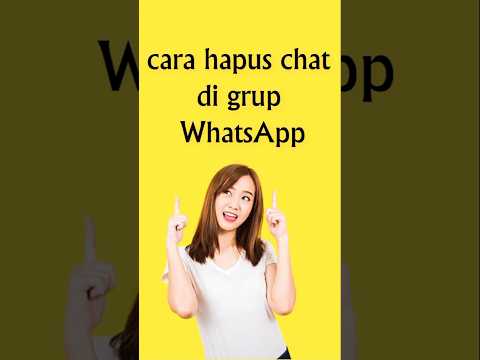 Cara cepat hapus chat di grup WhatsApp #shorts