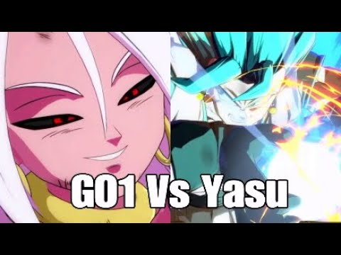 Dragon Ball FighterZ GO1 (Kid Buu Android 21 UI Goku) Vs Yasu (Vegito Gogeta Android 16)